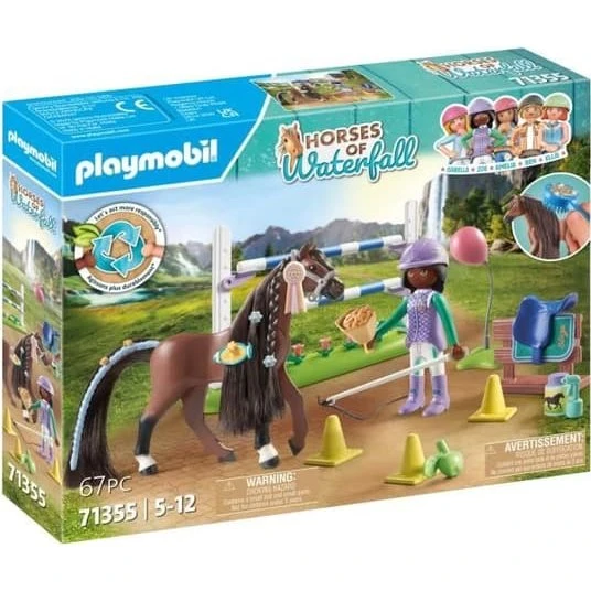 Playmobil 71355 Zoe & Blaze med hinderbana – Horses of Waterfall