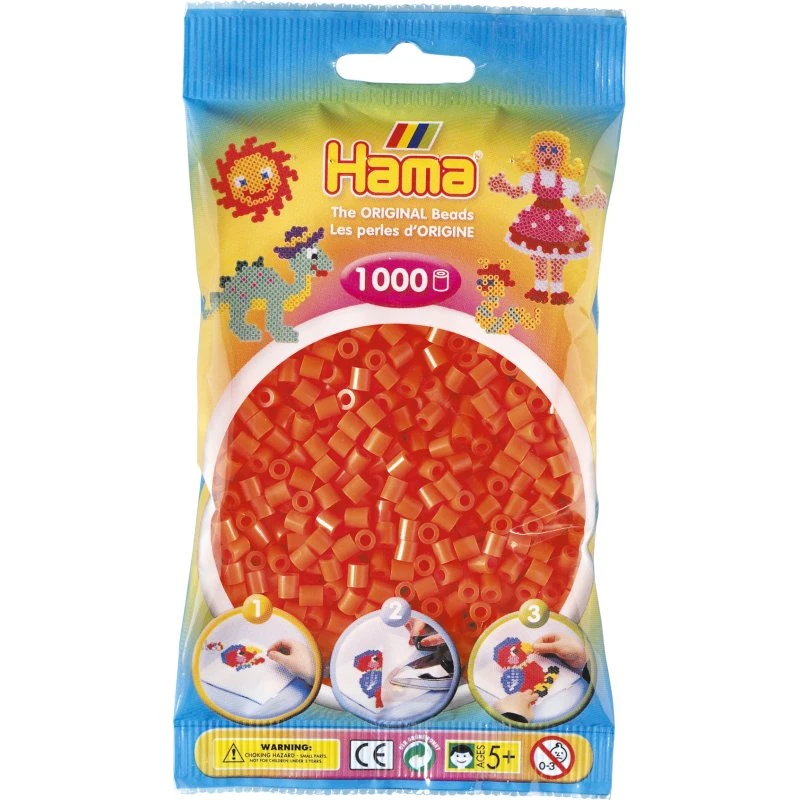 Hama Orange Midi Perler – 1000 stk.