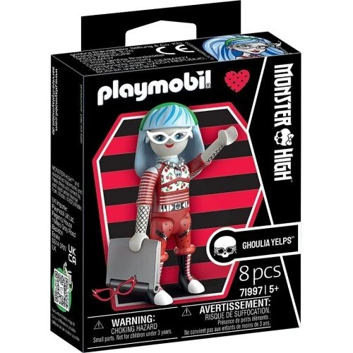 Monster High Ghoulia Yelps dukke - blå hår & laptop
