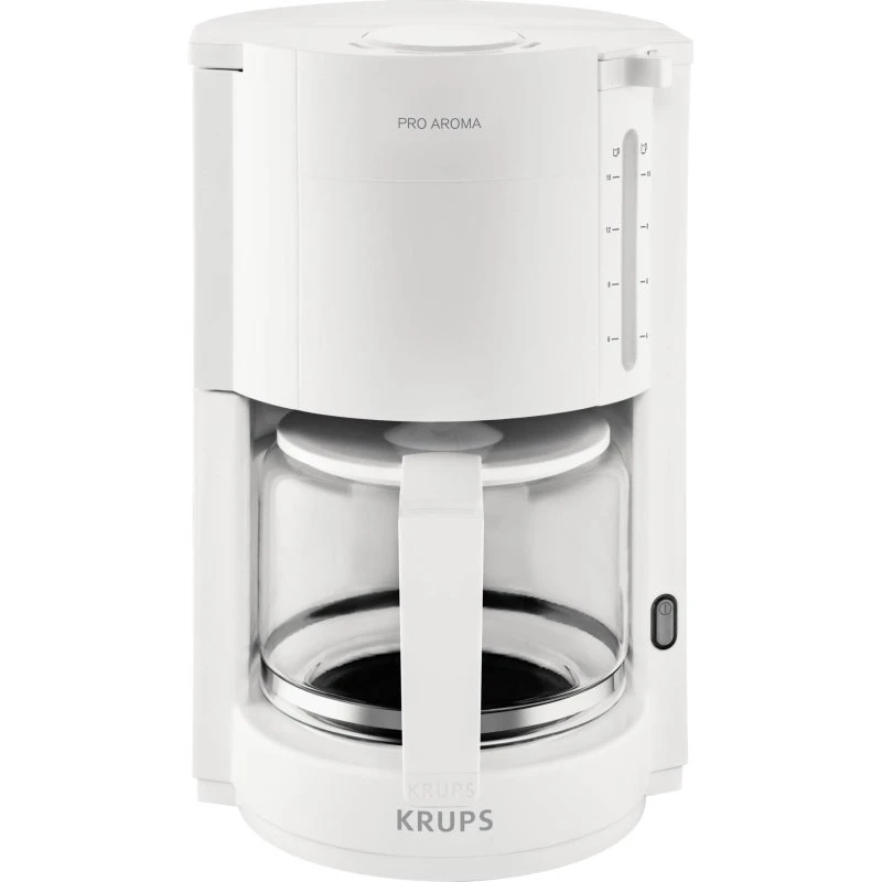Krups ProAroma F30901 Kaffemaskine, Hvid, 1100W, 15 Kopper