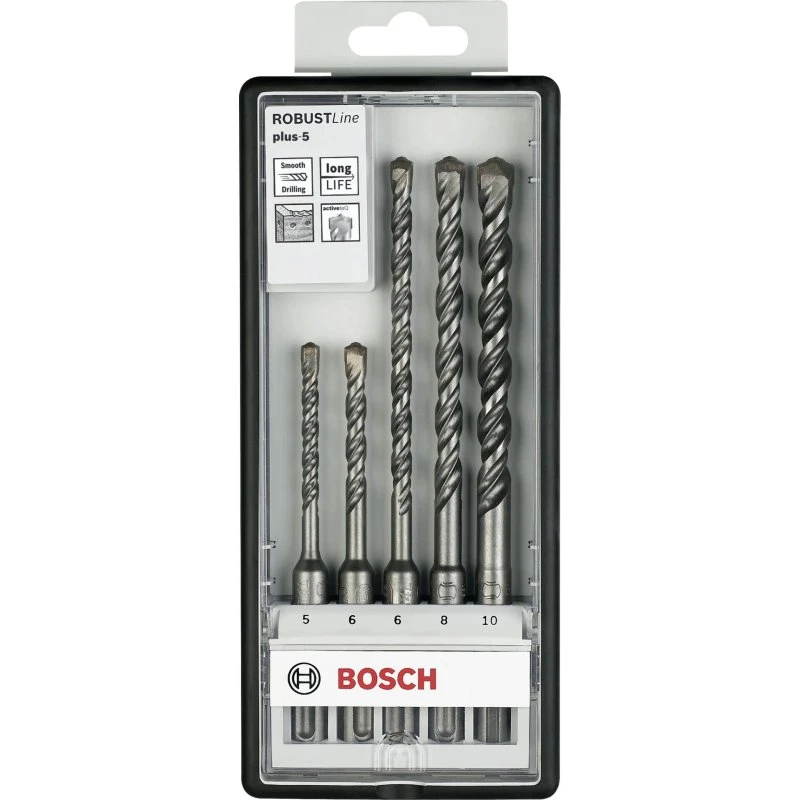 Bosch Robust Line SDS-plus-5 Hammerborsæt, 5 dele