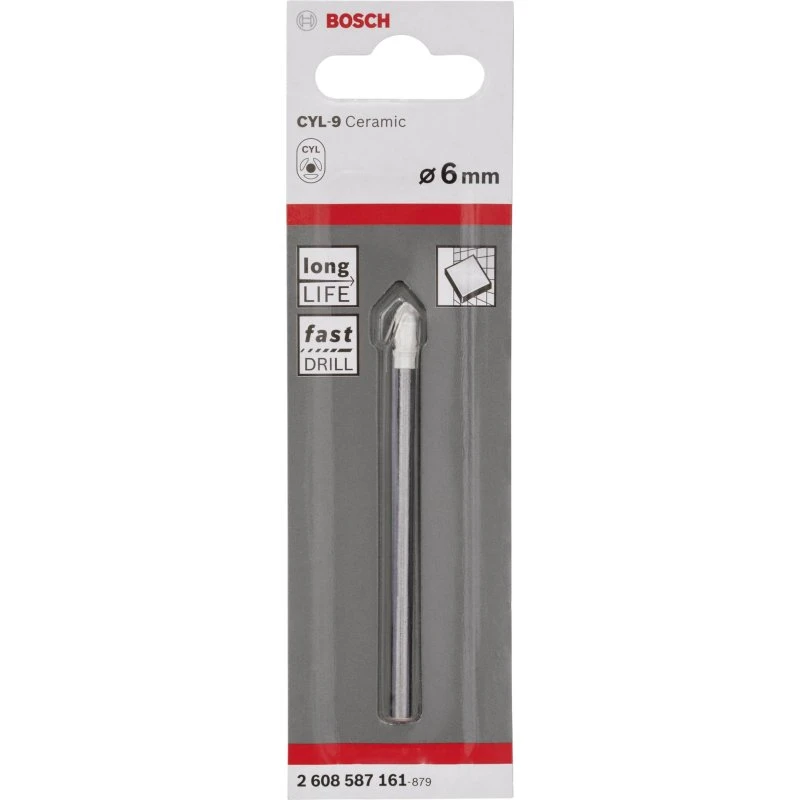 Bosch CYL-9 Flisebor Keramisk 6 mm, 80 mm