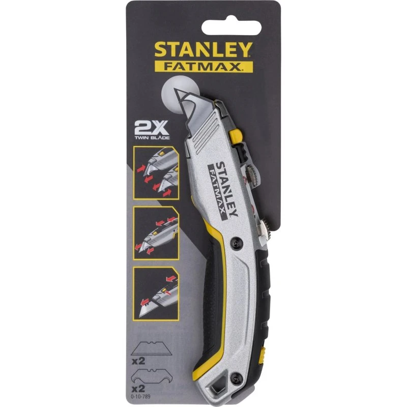 Stanley FatMax Xtreme Kniv, 180 mm, Twin Blade med Sikkerhedsinterlock