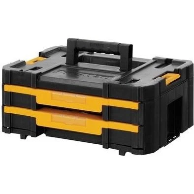 DeWALT TSTAK IV Værktøjskasse 8 l sort/gul med 2 skuffer