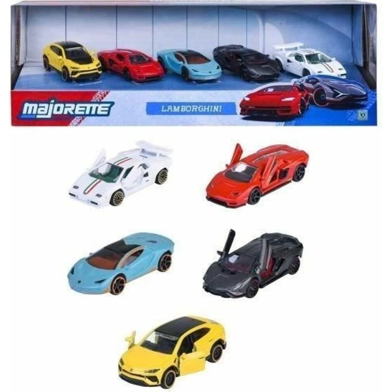 Majorette Lamborghini 5 Stk. Modelbiler 1:64, 3+ år