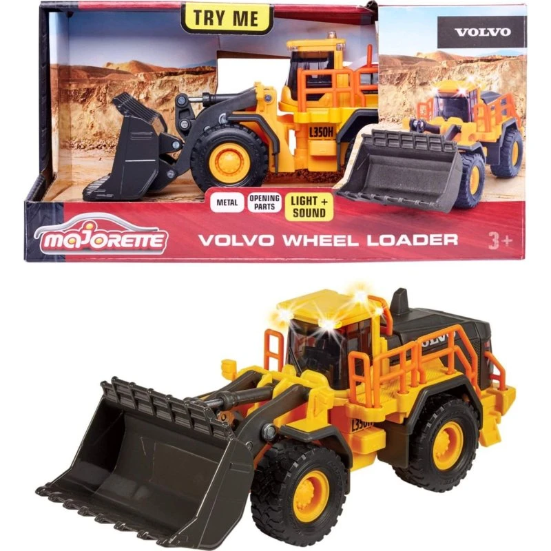 Majorette Volvo L350H Hjullæsser med Lyd
