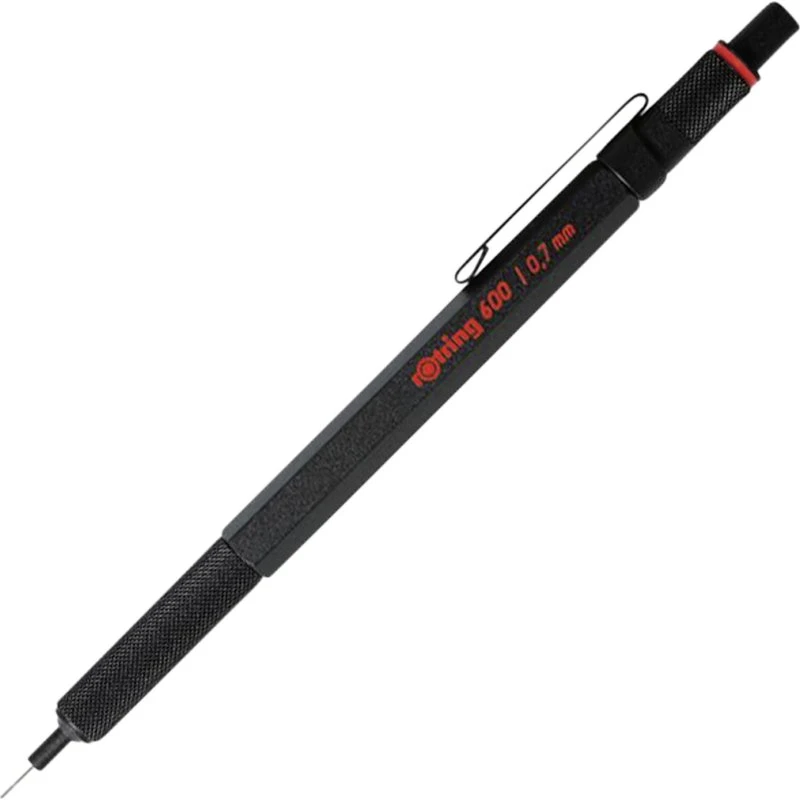 Rotring 600 Mekanisk Blyant 0,7 mm, Sort