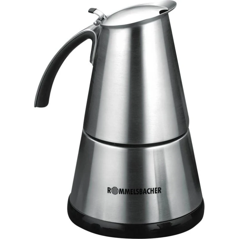Rommelsbacher EKO 364/E Espressomaker, 4 kopper, 365W, rustfrit stål