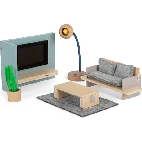 Dukkehusmøbler til stue – til dukkehuse, fra 3 år