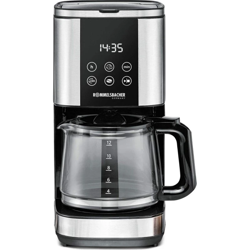 Rommelsbacher Sunny FKM 1000 Kaffemaskine, 1,5L, 1000W, rustfri stål
