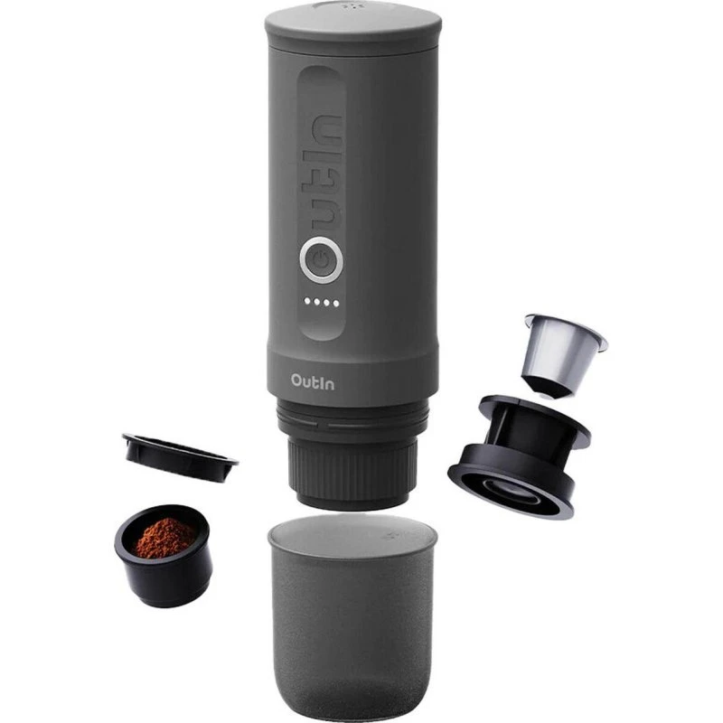 Outin Nano Bærbar Espressomaskine, Grå, 7500mAh