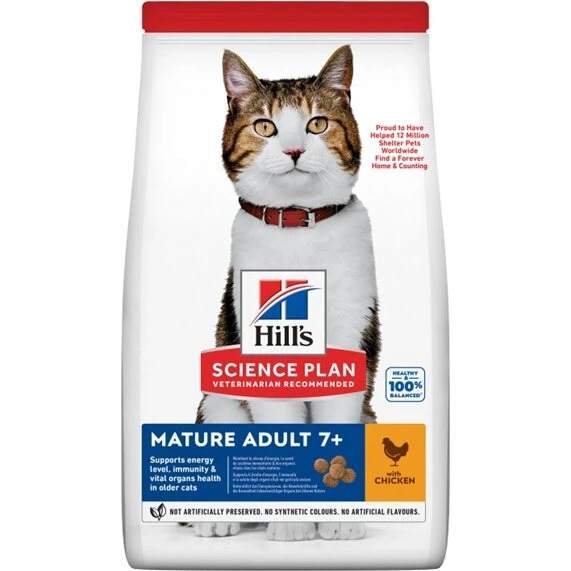 Hill's Science Plan Mature Adult 7+ Kattefoder - Kylling