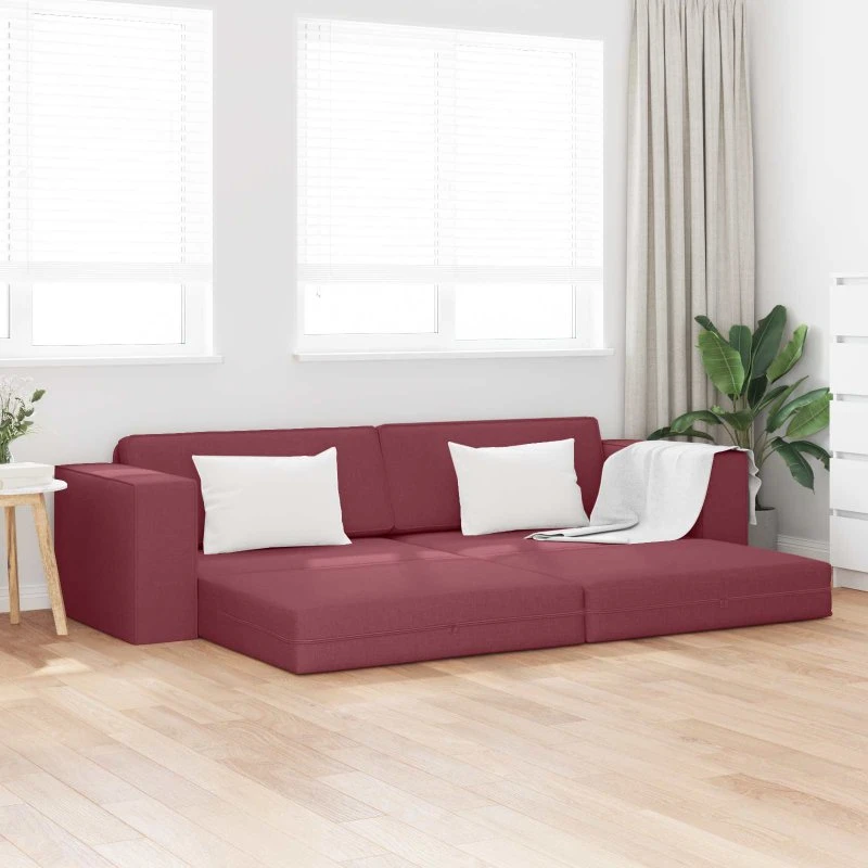 vidaXL Sovesofa Vinrød 245x78x77 cm Stof
