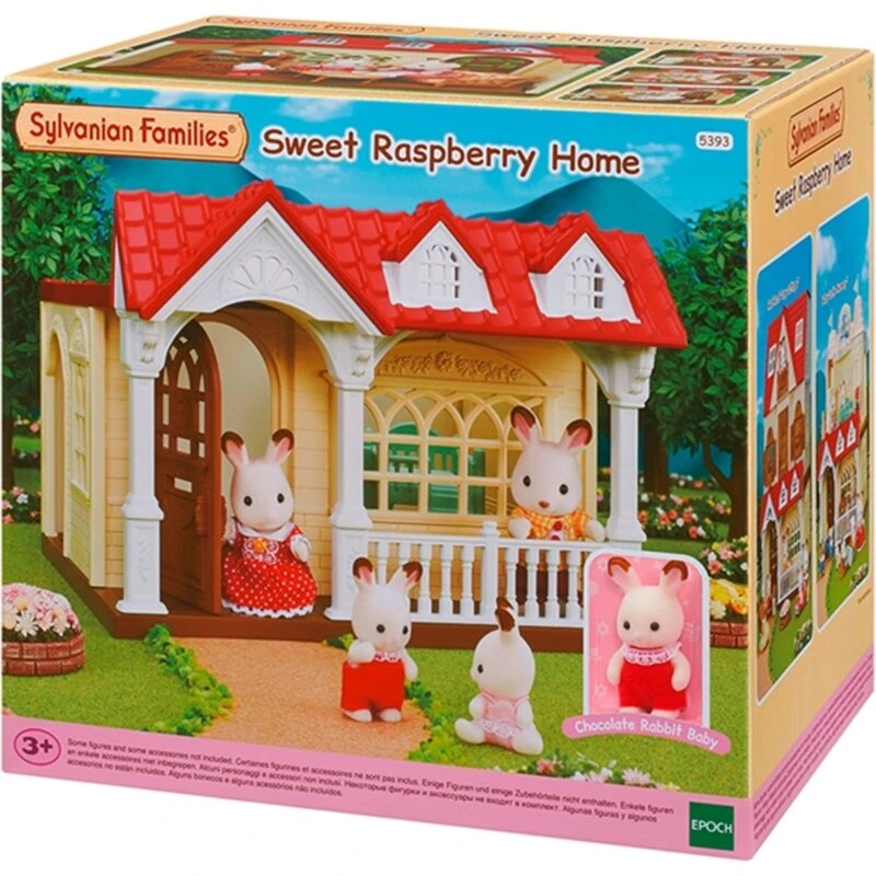 Sylvanian Families Hindbærhus med rødt tag