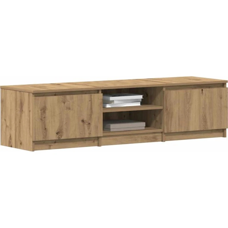 vidaXL tv-bord 140x40x36 cm konstrueret træ kunsteg
