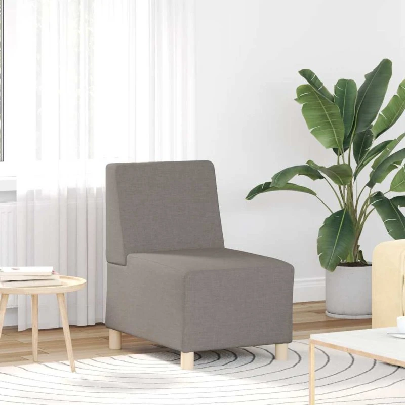 vidaXL modulær sofa uden armlæn taupe 55 cm stof
