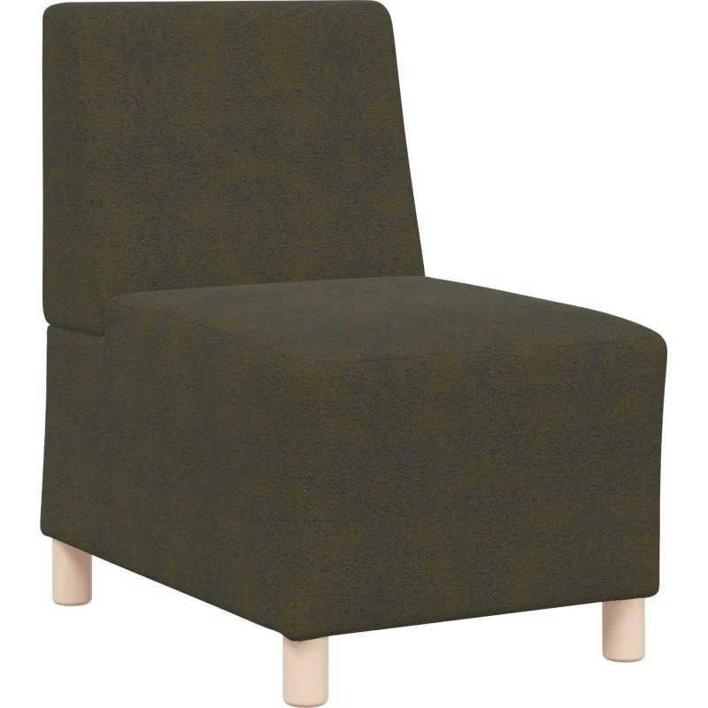 vidaXL Sofastol 55 cm Grøn Imiteret Ruskind