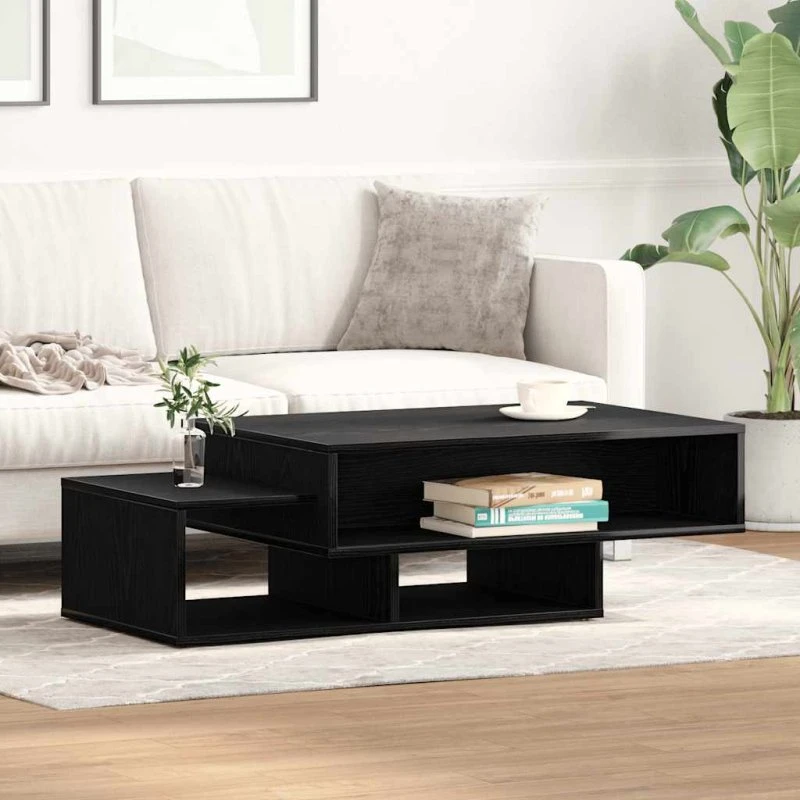 vidaXL sofabord 105x55x32 cm konstrueret træ sort