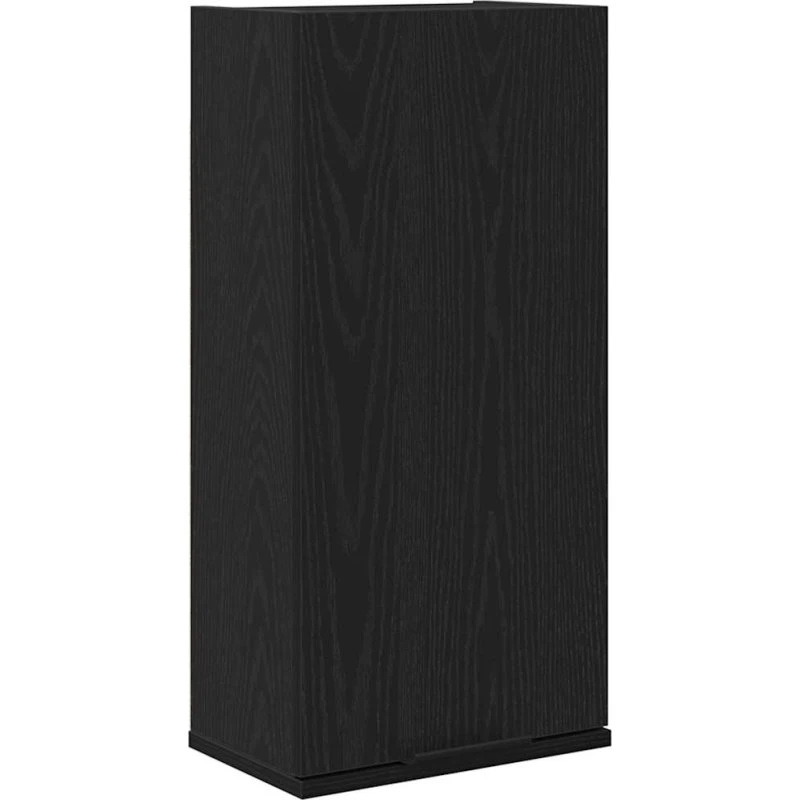 vidaXL vægmonteret skab sort egetræ 32x20x67 cm