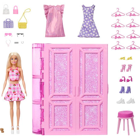 Barbie Dream Closet - garderobe til dukker, fra 3 år