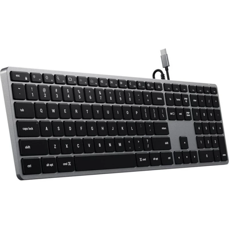 Satechi Slim W3 Backlit Mac Tastatur - USB-C - Grå