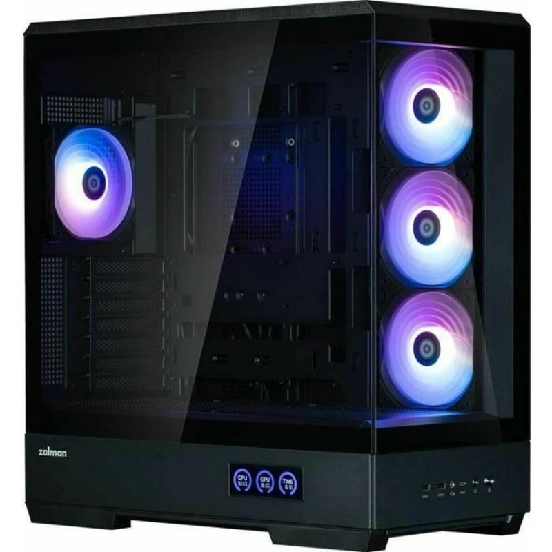 Zalman P50 DS ATX Semi-tårn med glas og 4x ARGB Fans - Sort