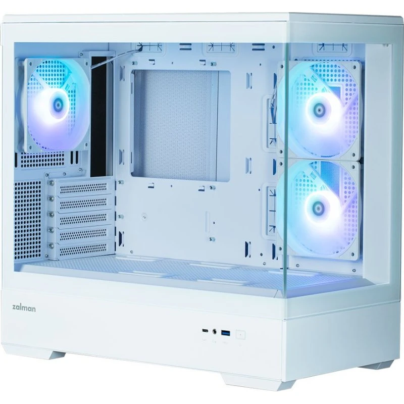 Zalman P30 V2 MicroATX Hvid, 3 ARGB Fans