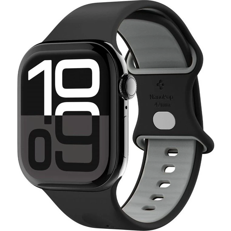 Spigen Nano Pop Urrem til Apple Watch 40/41/42mm - Sort Sesam