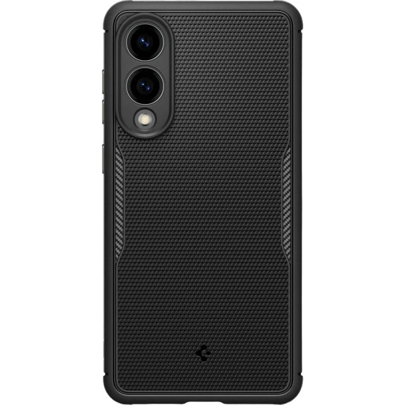 Spigen Core Armor Cover, MagSafe-kompatibel, mat sort til Samsung Galaxy S25 Edge