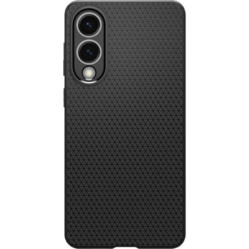 Spigen Liquid Air Cover, Matte Black til Samsung Galaxy S25 Edge