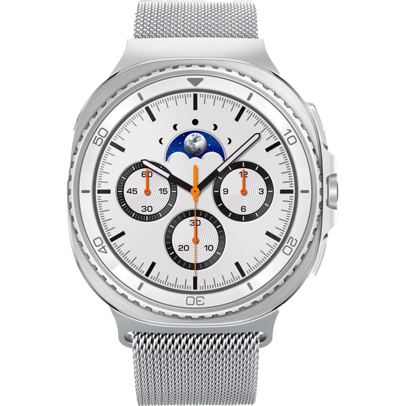 Spigen Metal Fit Urrem til Samsung Galaxy Watch 8, Sølv