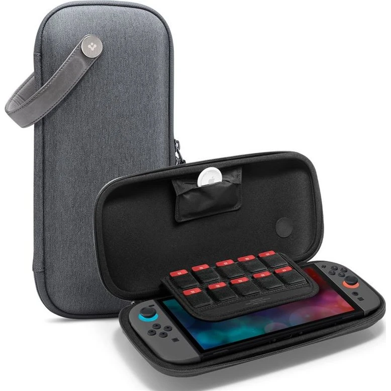 Spigen Klasden Pouch - Grå - Nintendo Switch 2