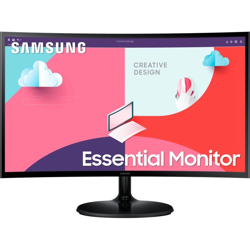 Samsung S24C364EAU 24" Bøjet LED-skærm, 75Hz, Full HD