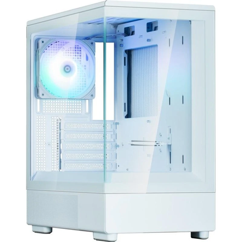 Zalman P10 Hvid Mini Tower PC-kabinet, micro ATX, med vindue i sidepanel