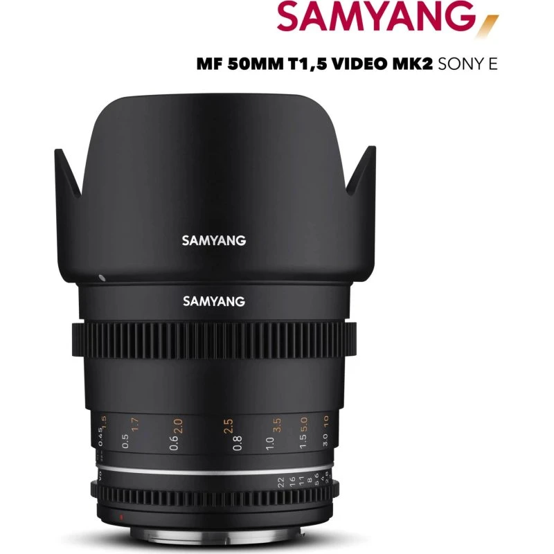 Samyang VDSLR 50mm T1.5 MK2 Sony E