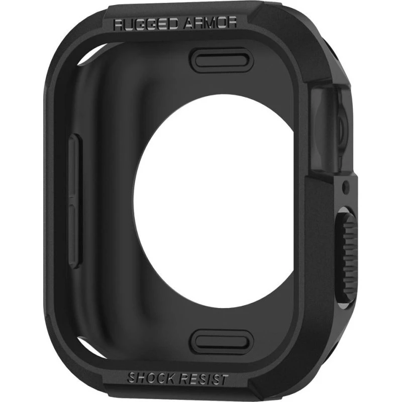 Spigen Rugged Armor - Sort - Apple Watch 9/8/7 (41mm)/6/SE/5/4 (40mm)