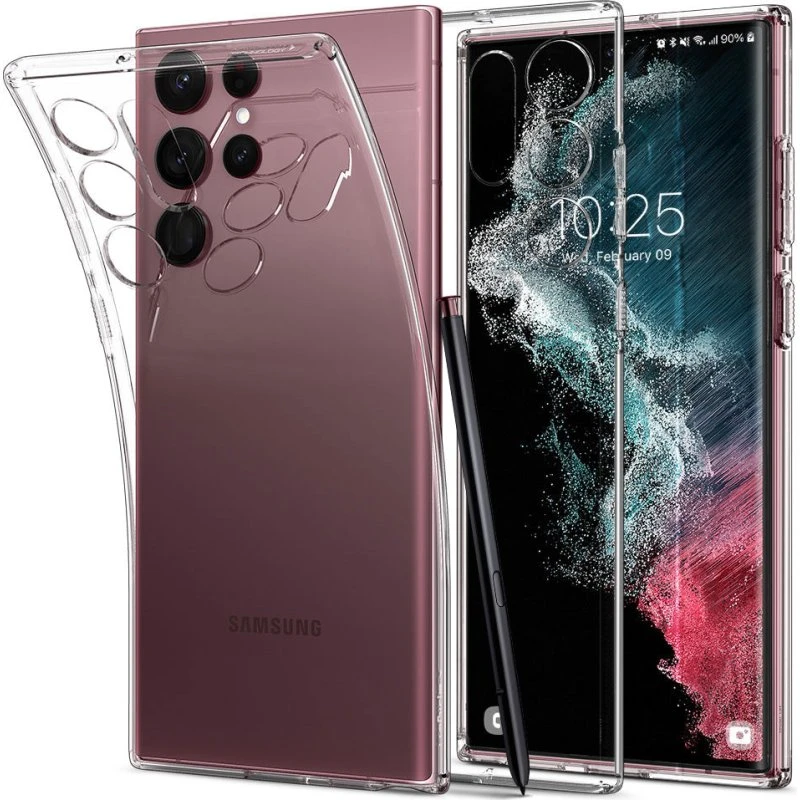 Spigen Liquid Crystal - Crystal Clear - Samsung Galaxy S22 Ultra