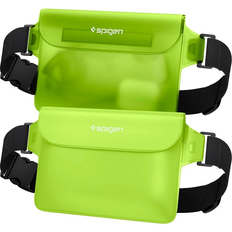 Spigen A620 Aqua Shield Vandtæt Bæltetaske (Cactus Grøn) 2pk
