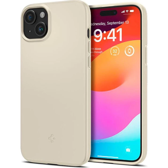 Spigen Thin Fit - Mute Beige - iPhone 15 Plus