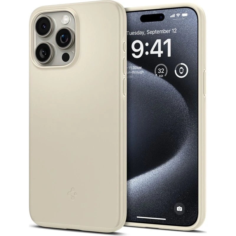 Spigen Thin Fit iPhone 15 Pro Mute Beige