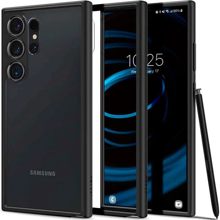 Spigen Ultra Hybrid - Matte Sort - Samsung Galaxy S24 Ultra