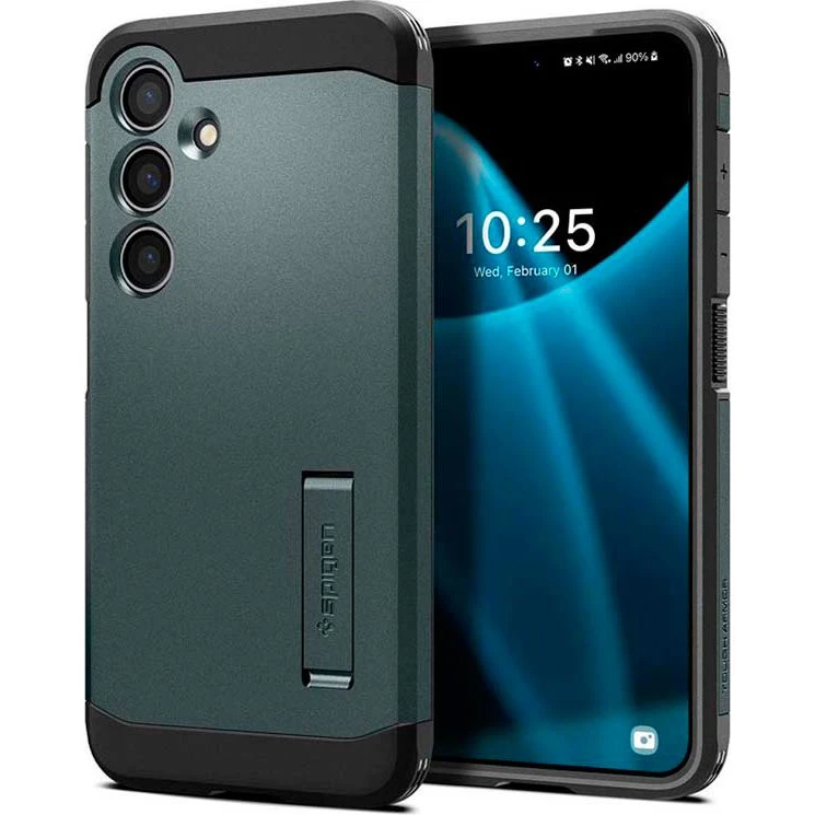 Spigen Tough Armor Case, Abyss Green, Samsung Galaxy S24