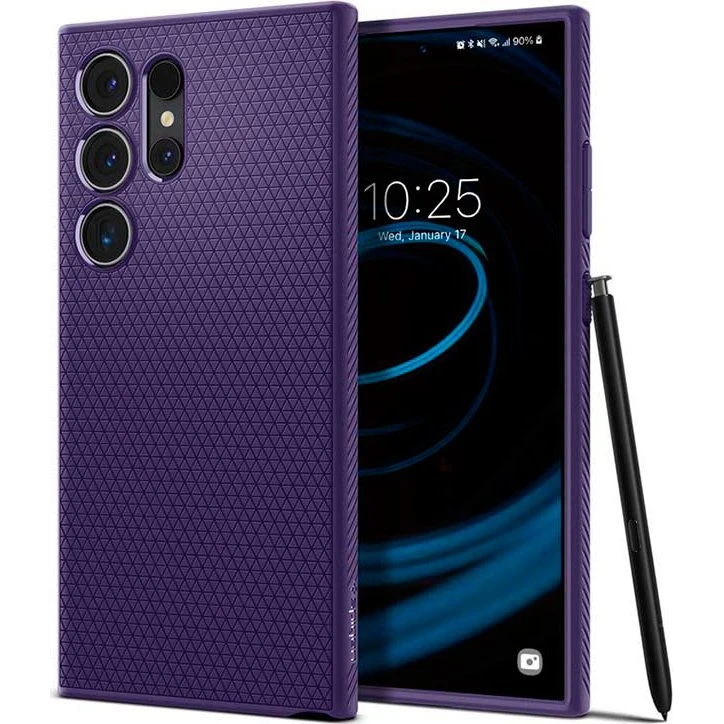 Spigen Liquid Air Deep Purple TPU-tilbehør til Samsung Galaxy S24 Ultra