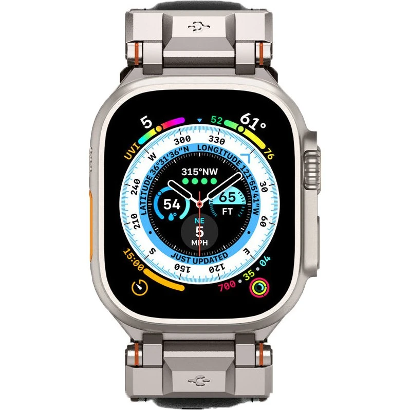 Spigen DuraPro Armor PU Sort, Apple Watch 44-49mm