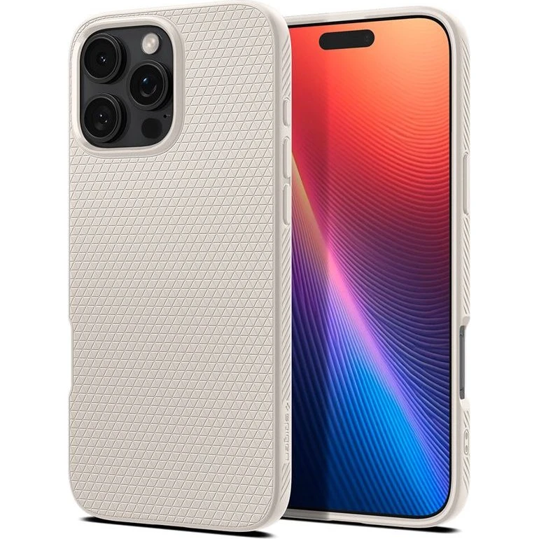 Spigen Liquid Air - Natural Titanium til iPhone 16 Pro Max