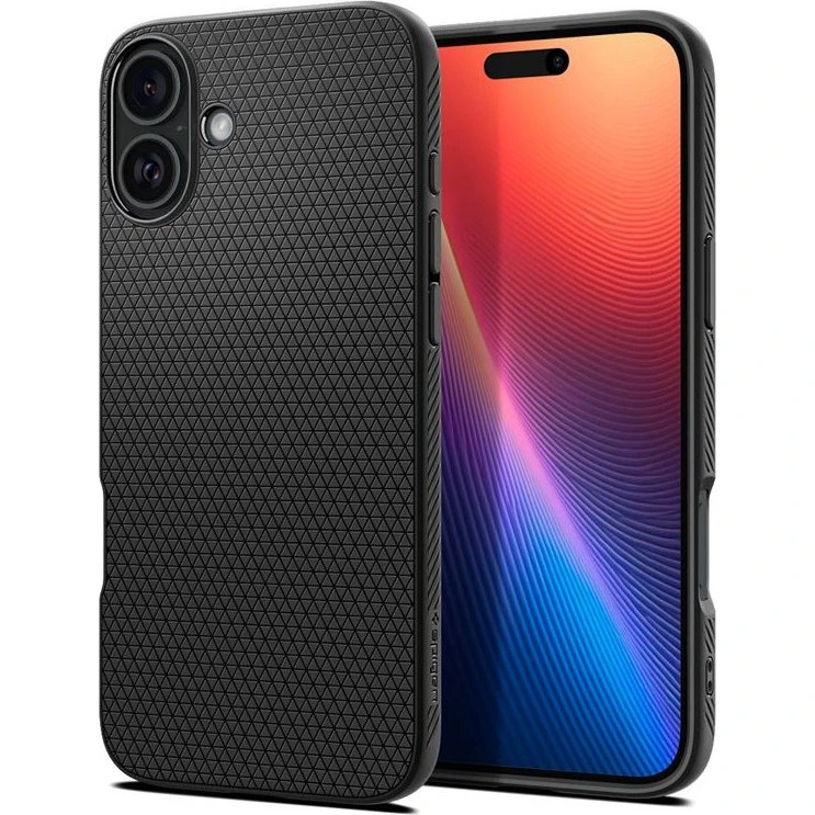 Spigen Liquid Air - Matte Sort - iPhone 16