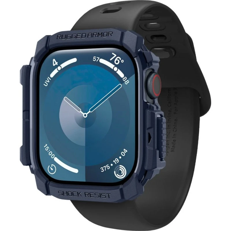 Spigen Rugged Armor Apple Watch 10 46mm Marineblå