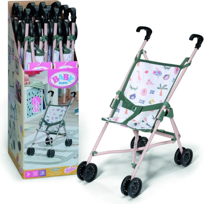 BABY Born klapvogn - Jungle, til dukker op til 43 cm