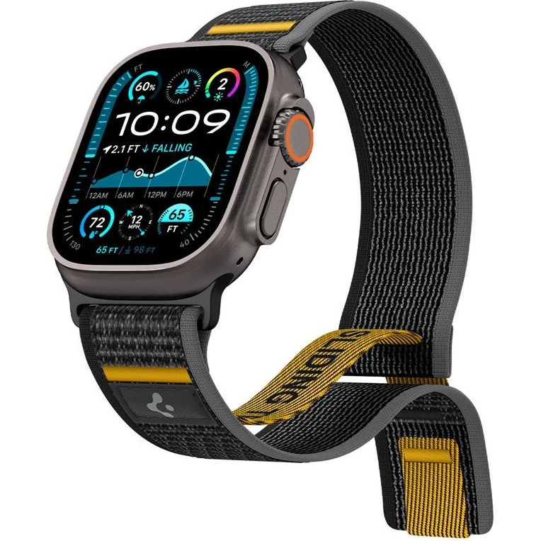 Spigen Athlex Air Urrem, Sort, Apple Watch 44-49mm