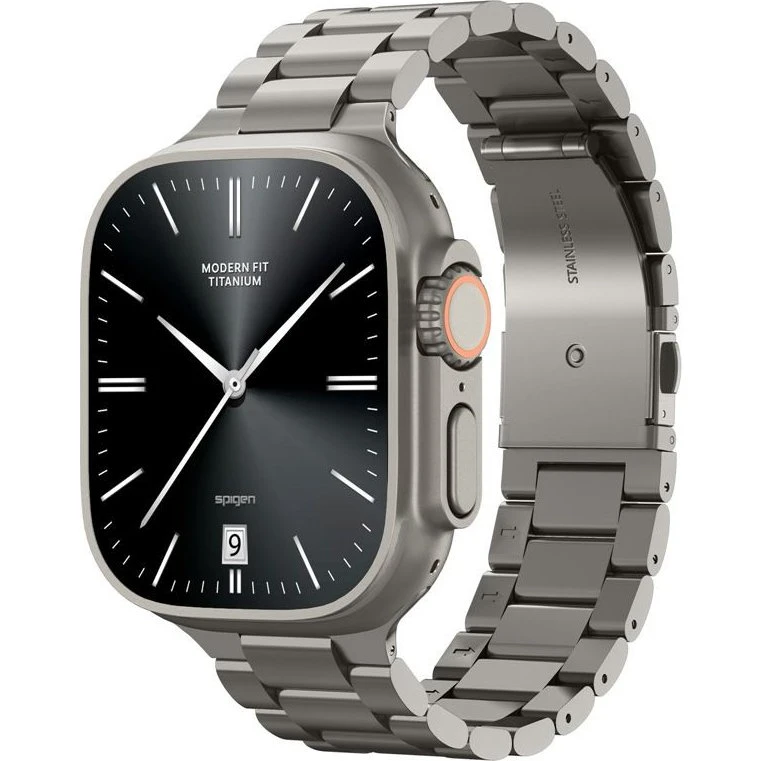 Spigen Modern Fit Titanium Urrem til Apple Watch 49mm